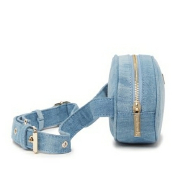 PEACE LOVE WORLD Denim Oval Belt Bag - Picture 7 of 9